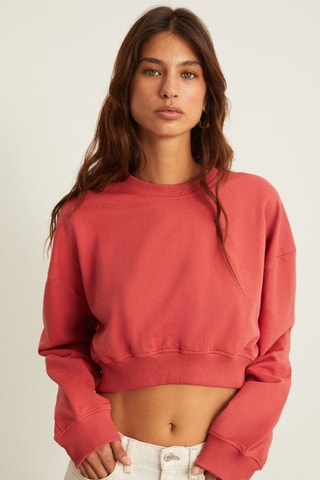 Sweat court - Rouge brique