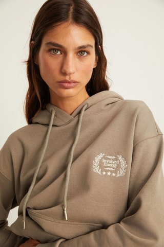 Sweat à capuche - Beige