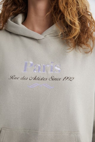 Sweat regular à capuche - Beige
