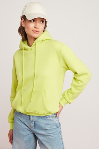 Sweat à capuche - Vert fluo