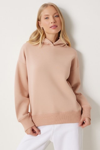 Sweat à capuche - Beige