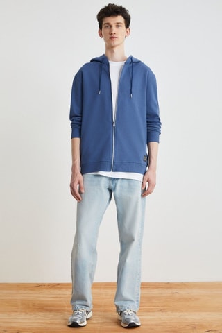 Sweat à capuche - Indigo
