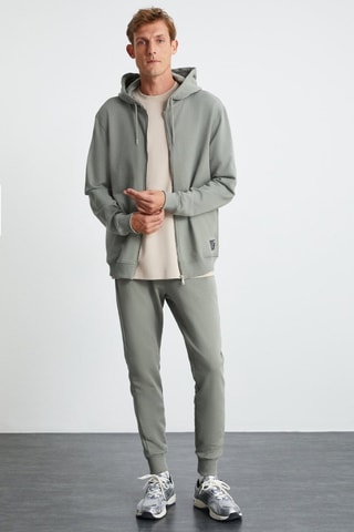 Sweat à capuche - Vert kaki