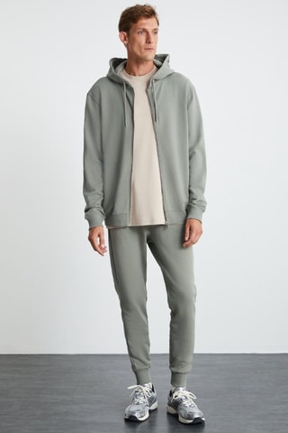 Sweat à capuche - Vert kaki