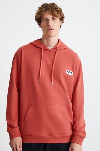 Sweat à capuche - Rouille