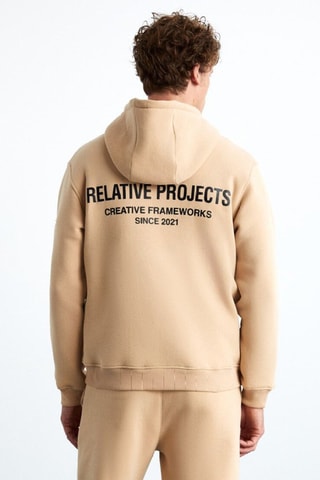 Sweat à capuche - Beige