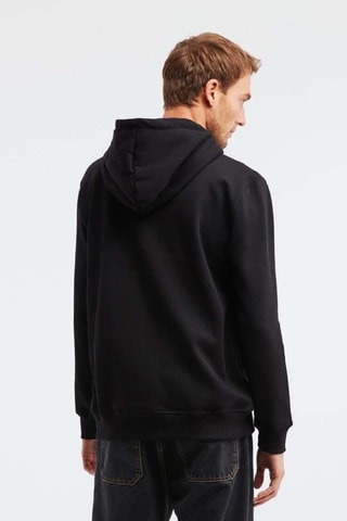 Sweat regular à capuche - Noir