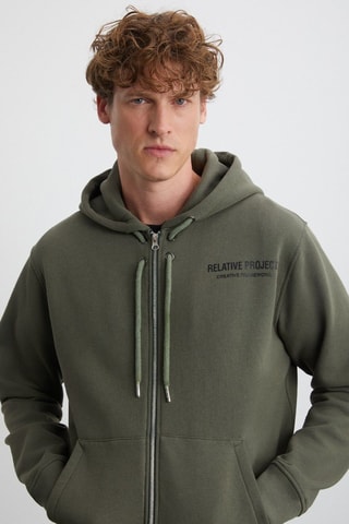 Sweat à capuche - Kaki