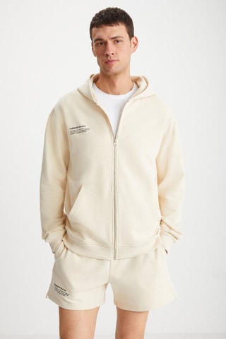 Sweat à capuche - Beige