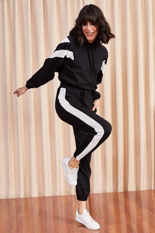 Sweat à capuche et jogging - Noir