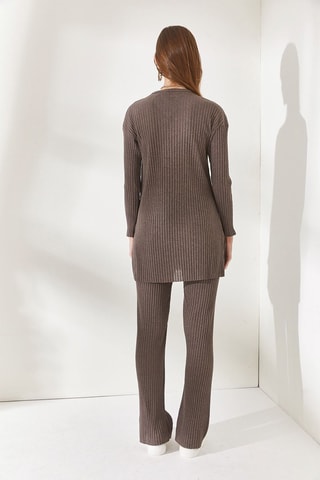 Tunique et pantalon palazzo - Taupe