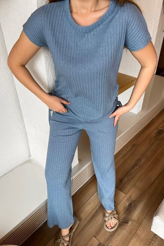 Top et pantalon - Bleu