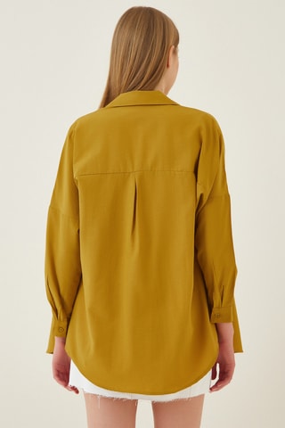 Chemise regular - Moutarde