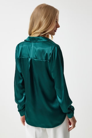 Chemisier regular - Vert émeraude