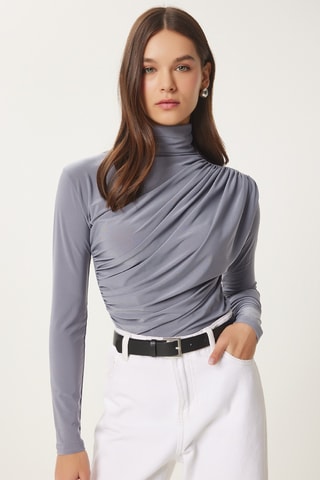 Blouse slim - Gris