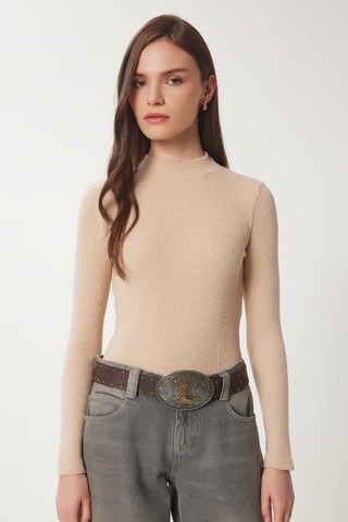 Blouse slim - Crème
