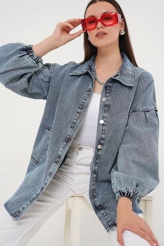 Veste regular - Bleu jean