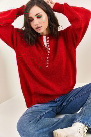 Pull regular - Bordeaux