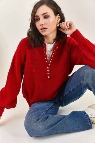 Pull regular - Bordeaux
