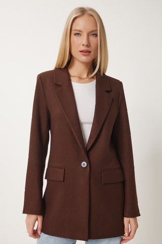 Blazer regular - Marron