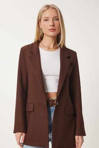 Blazer regular - Marron