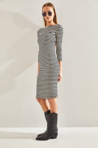 Robe midi regular - Noir