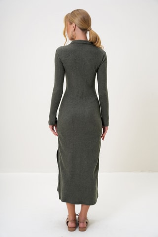 Robe polo regular - Kaki
