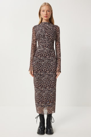 Robe slim - Noir et gris