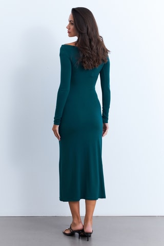 Robe longue regular - Vert émeraude