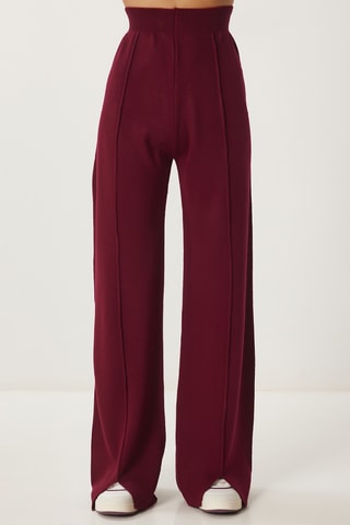 Pull et pantalon wide legs - Bordeaux