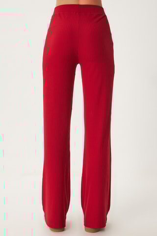 Blouse et pantalon wide legs - Rouge