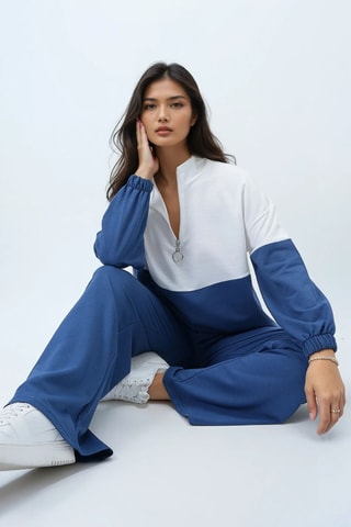 Top et pantalon - Bleu