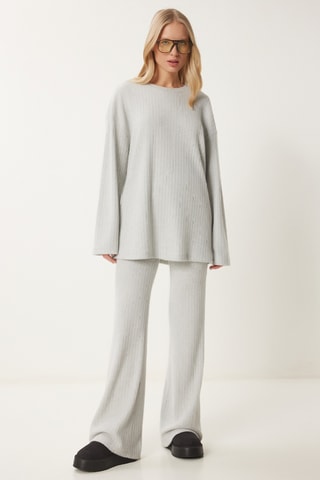Blouse et pantalon - Gris clair