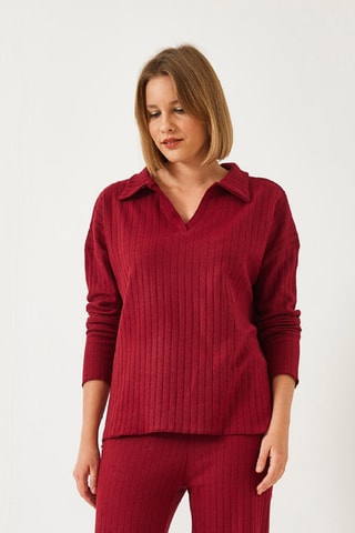 Polo et pantalon - Bordeaux