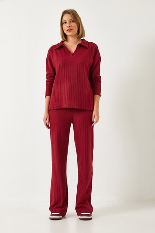 Polo et pantalon - Bordeaux