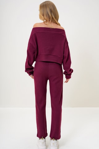 Sweat et pantalon - Bordeaux