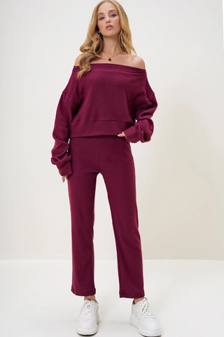 Sweat et pantalon - Bordeaux