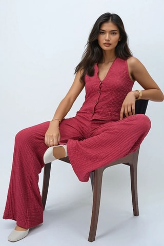 Gilet et pantalon - Brique