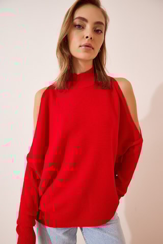 Pull oversize - Rouge
