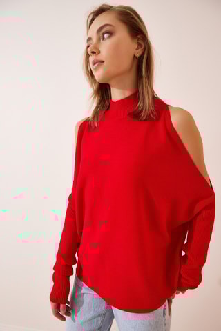 Pull oversize - Rouge
