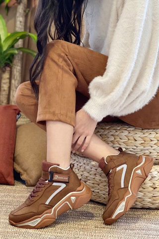 Baskets montantes - Marron