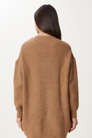 Robe pull oversize - Beige