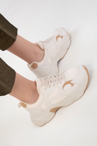Baskets plateformes - Beige