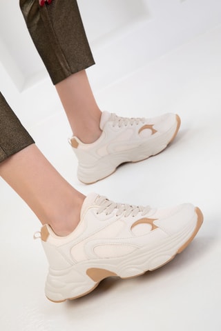 Baskets plateformes - Beige