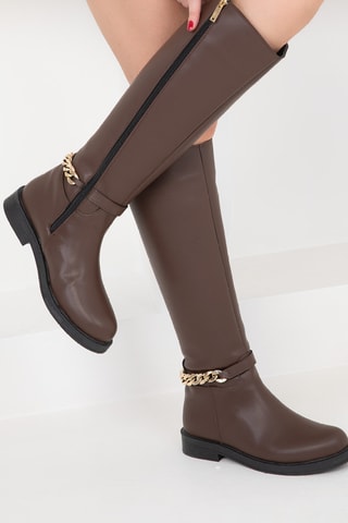 Boots montantes - Marron