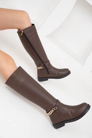 Boots montantes - Marron