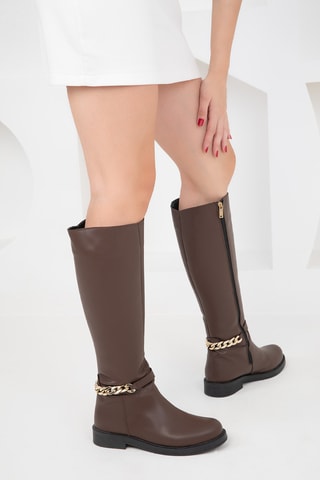 Boots montantes - Marron