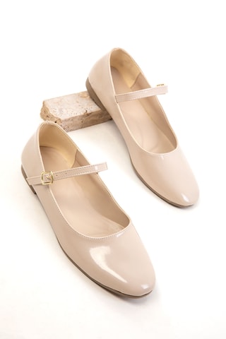 Ballerines vernies - Beige