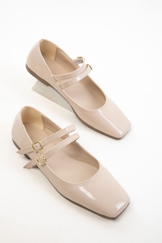 Ballerines vernies - Beige
