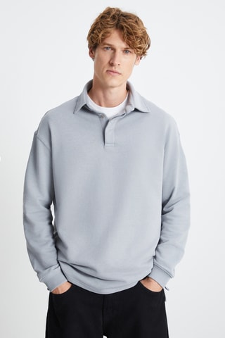 Sweat regular - Gris clair